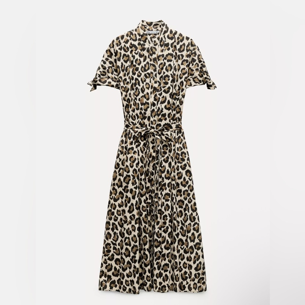 Zara Leopard Print Midi Dress -2183/060